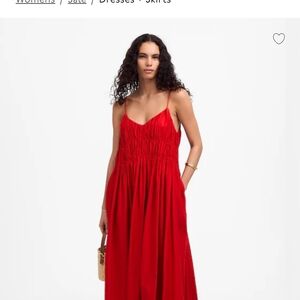 MADEWELL Womens Size XL Red Tilda Maxi Dress NWT